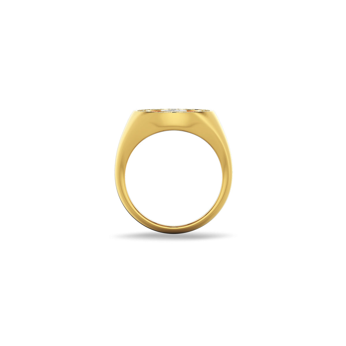 18K Gold Plated Silver Monogram Initial Ring