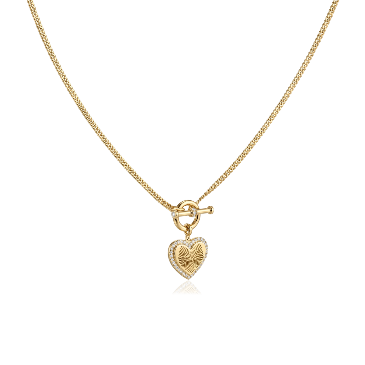 18K Gold Plated 1 Charm Necklace