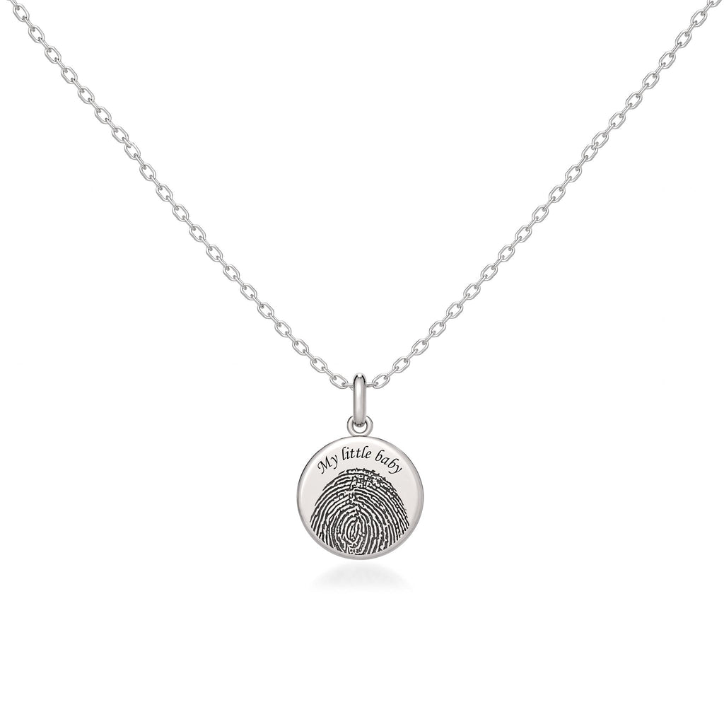 Enamel Charm Necklace Silver SN052