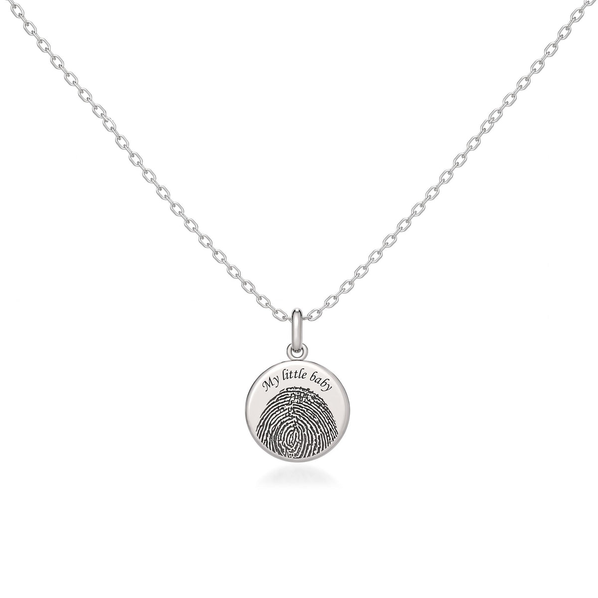 Enamel Charm Necklace Silver SN052