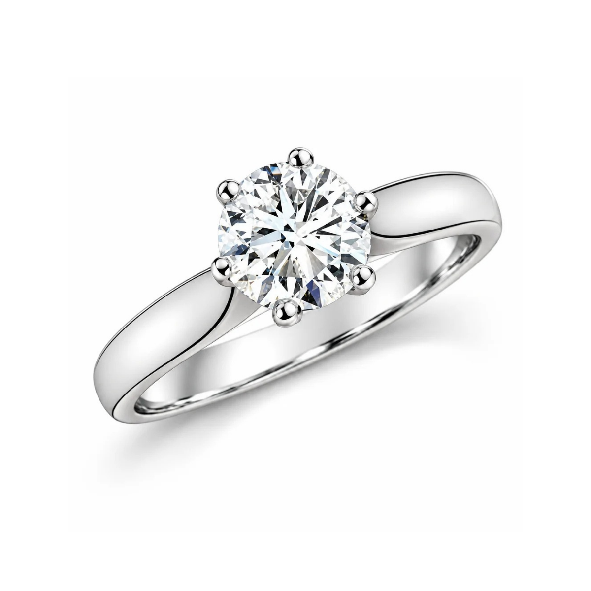 Round Brilliant Lab-Grown Diamond .75ct set in Platinum