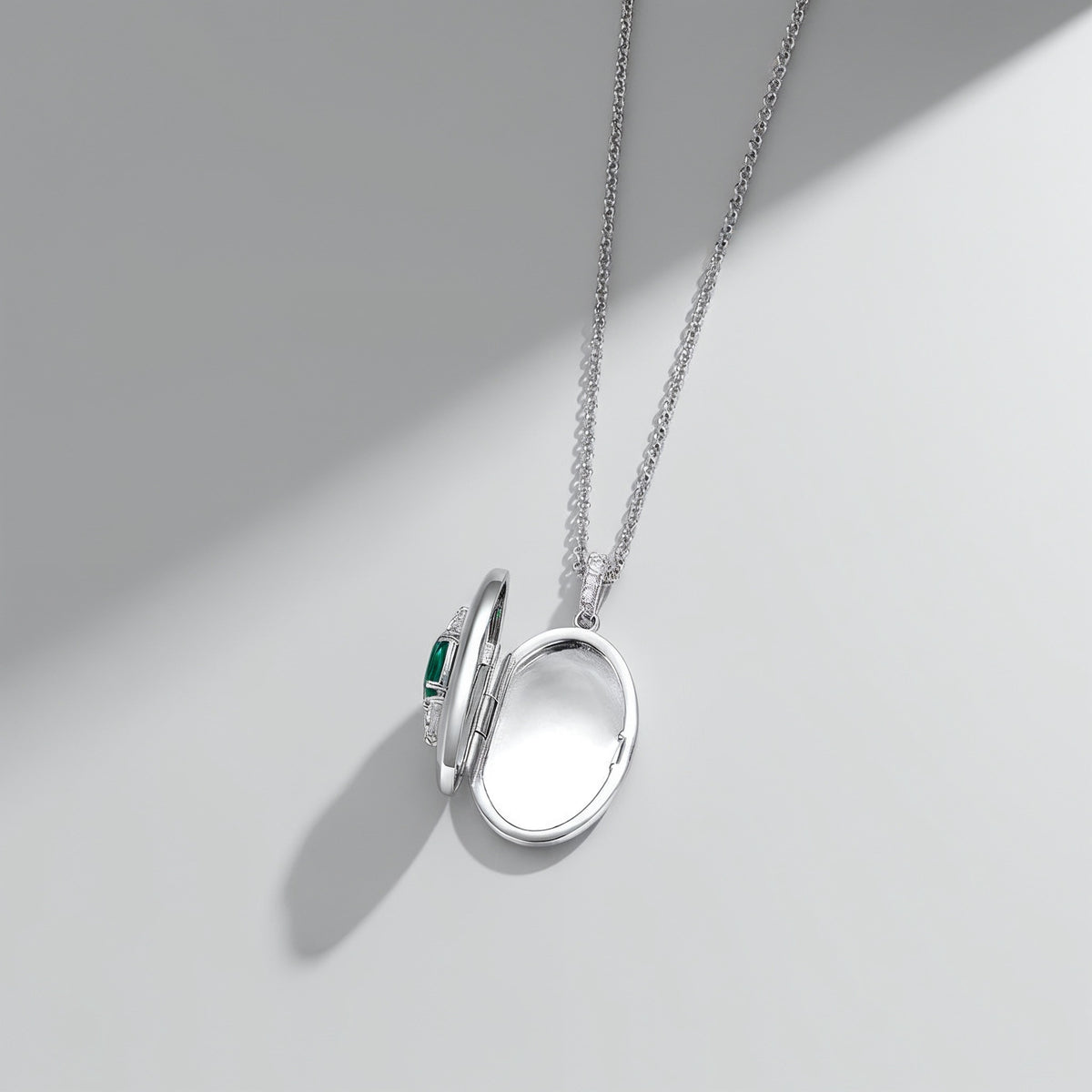 Guardian Eye Birthstone Locket Silver