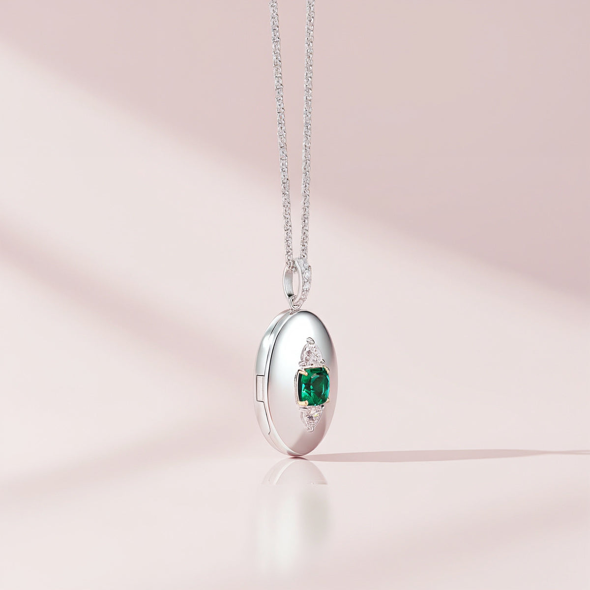 Guardian Eye Birthstone Locket Silver