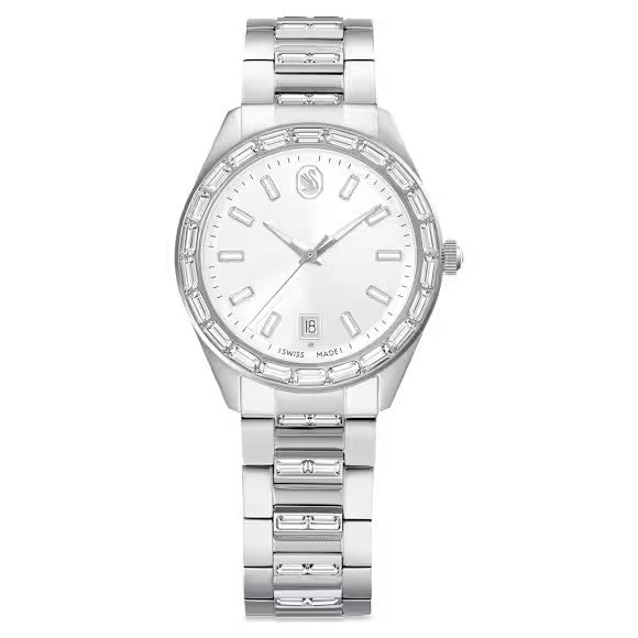 Ladies Martix Watch With Baguette Cut Crystals